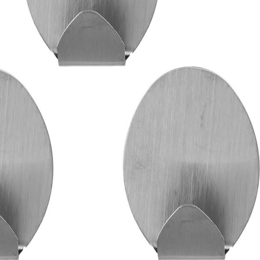 Selvklebende ovale kroker i metall 3-pack i gruppen Selvklebende kroker hos SmartaSaker.se (42524)