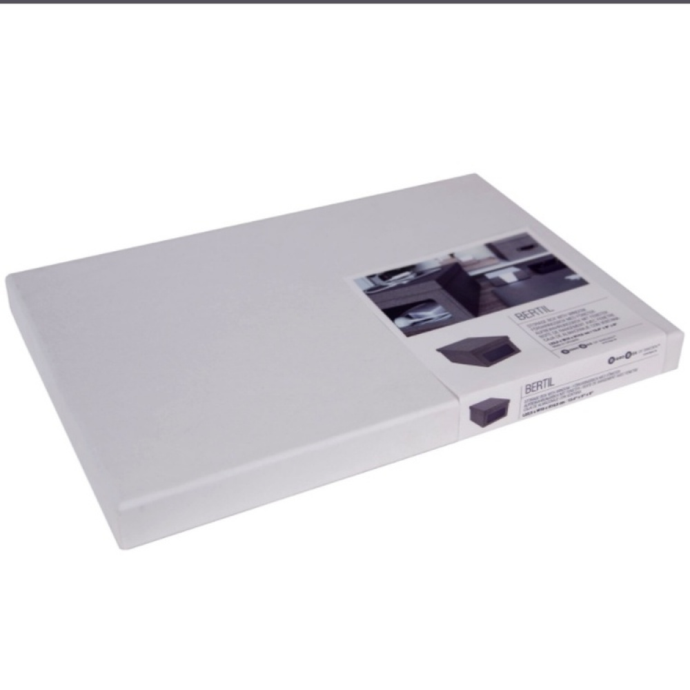 Skoeske med vindu, BIGSO BERTIL CANVAS, 34 x 23 x H 15 cm i gruppen Oppbevaring hos SmartaSaker.se (42564)