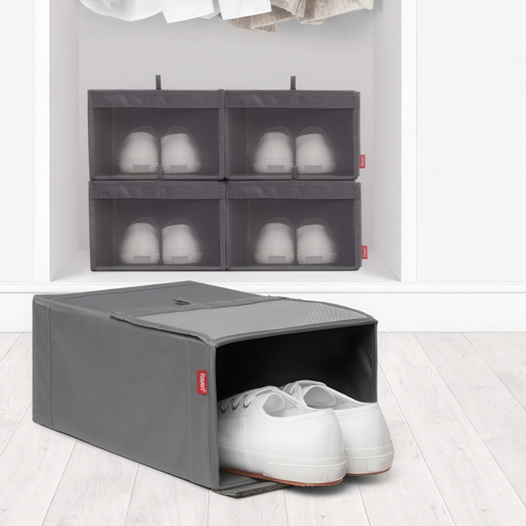 Skoboks i tekstil 2-pakning, Rayen i gruppen Oppbevaring hos SmartaSaker.se (42570)