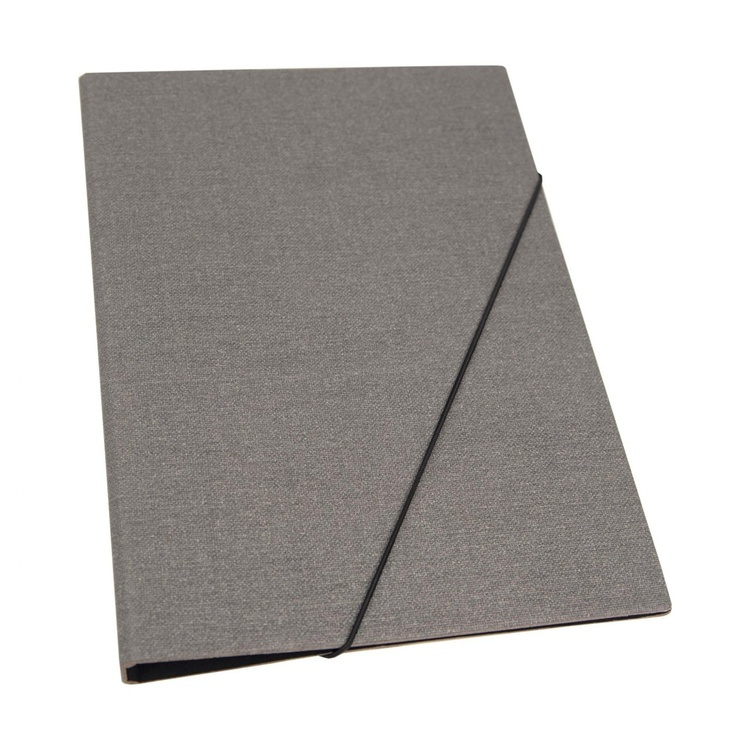 Skriveplate / Mappe, A4 . BIGSO AMELIE CANVAS, Grå i gruppen Oppbevaring hos SmartaSaker.se (42600)