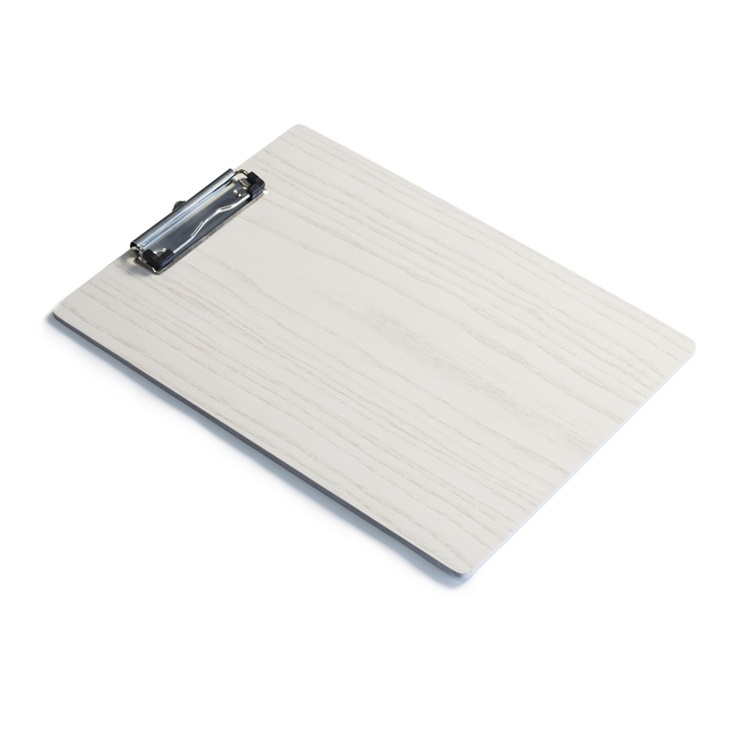 Skriveplate / Menyplate i tre, A4, ekstra kraftig, DESKSTORE, White Wash i gruppen Oppbevaring / Kontorrekvisita hos SmartaSaker.se (42603)