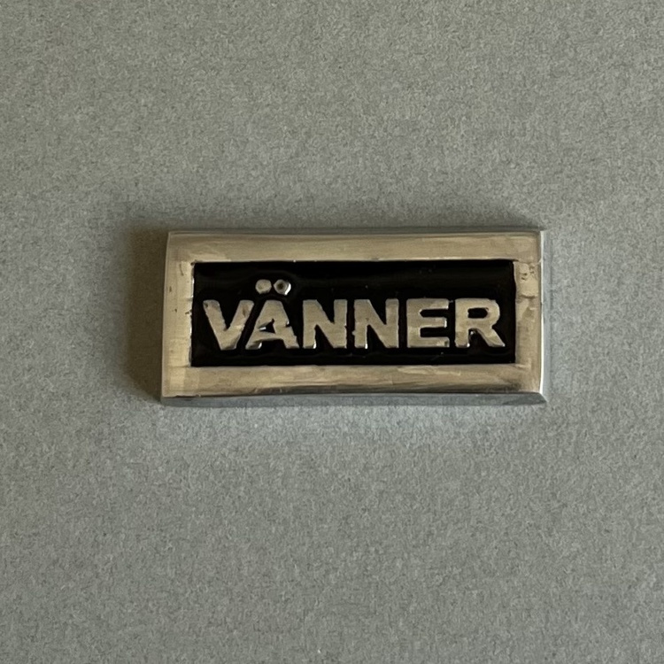 Metallskilt med ramme, Venner, Sort i gruppen Oppbevaring hos SmartaSaker.se (42621)