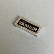 Metallskilt med ramme, Venner, Sort