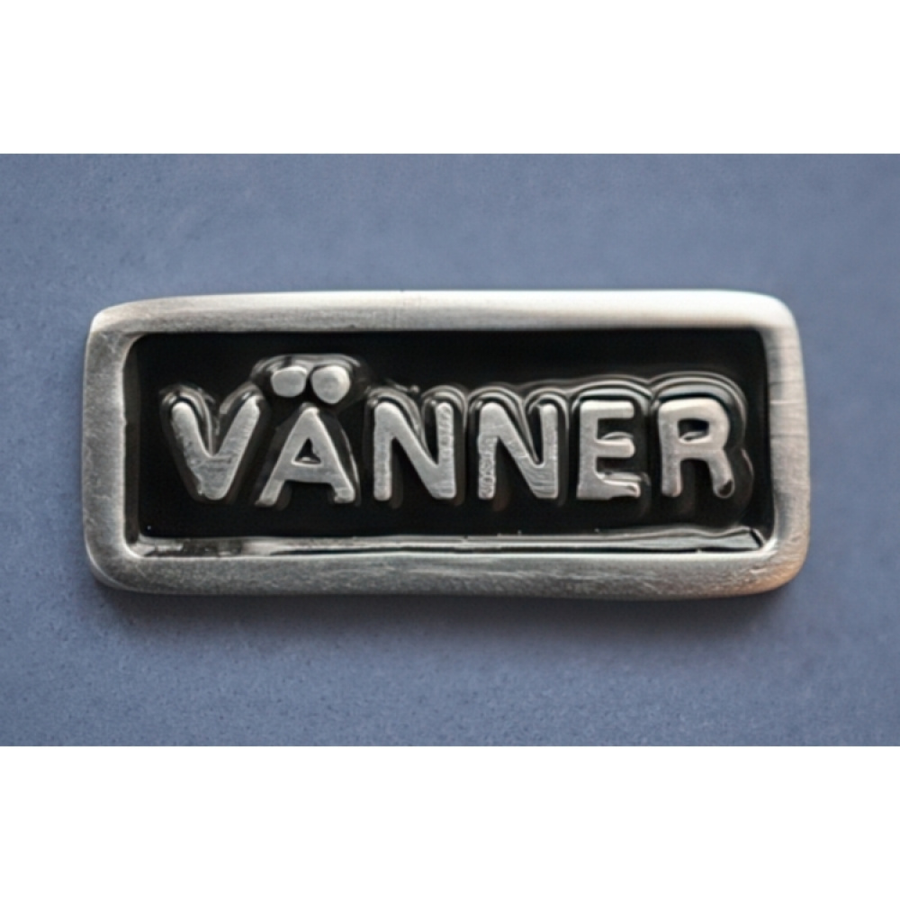 Metallskilt med ramme, Venner, Sort i gruppen Oppbevaring hos SmartaSaker.se (42621)