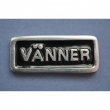 Metallskilt med ramme, Venner, Sort