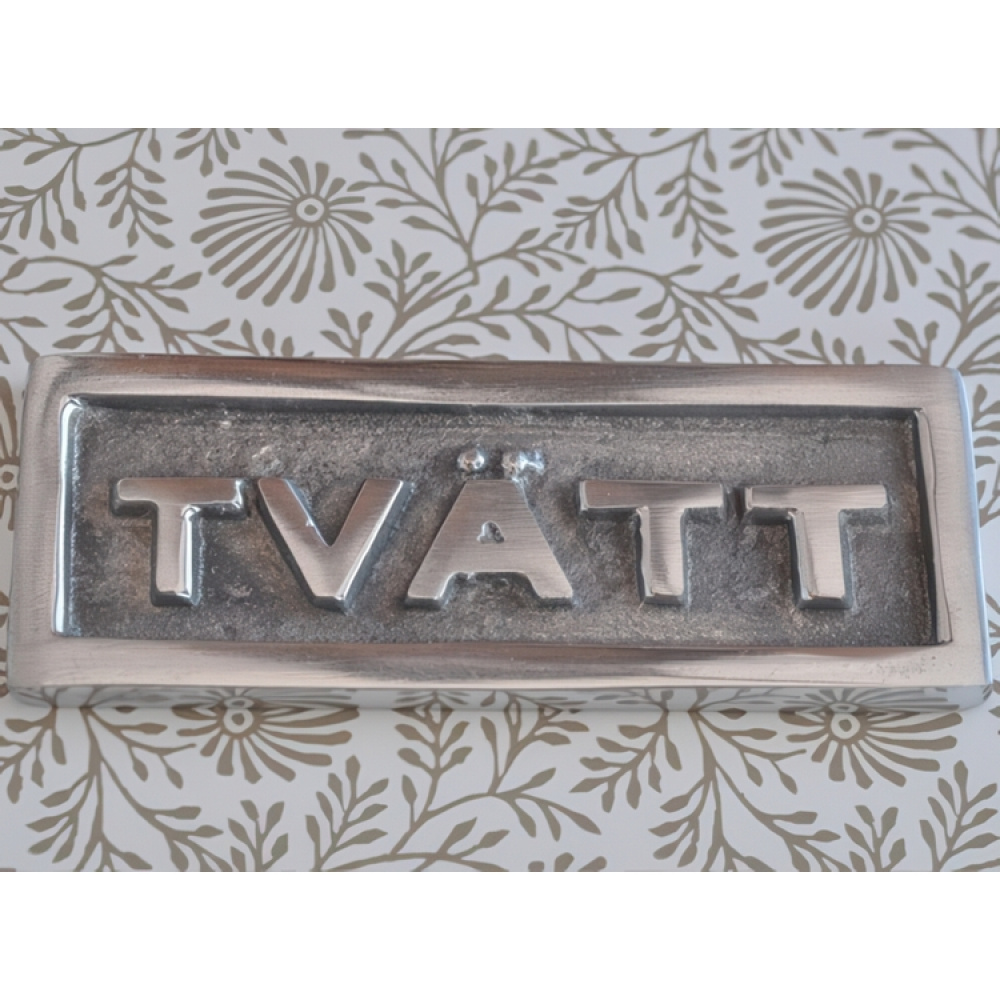 Metallskilt, Vask i gruppen Oppbevaring hos SmartaSaker.se (42625)