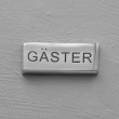 Gjesteskilt i metall