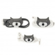 Kabelholder 3-pack, Katter, Kikkerland