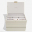 Smykkeskrin 4 etasjer, Classic, Stackers, Beige