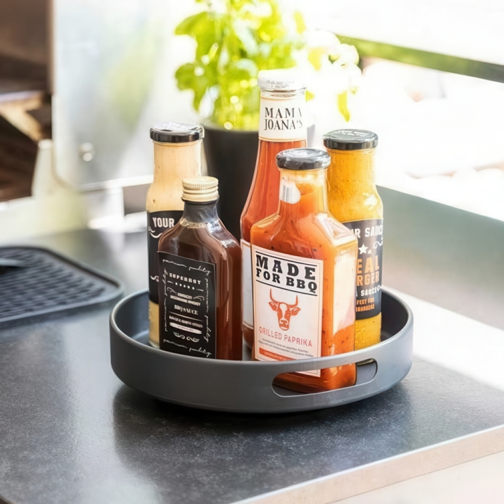 Dreiebrett med høy kant i stål, 26 cm i gruppen Oppbevaring hos SmartaSaker.se (42732)