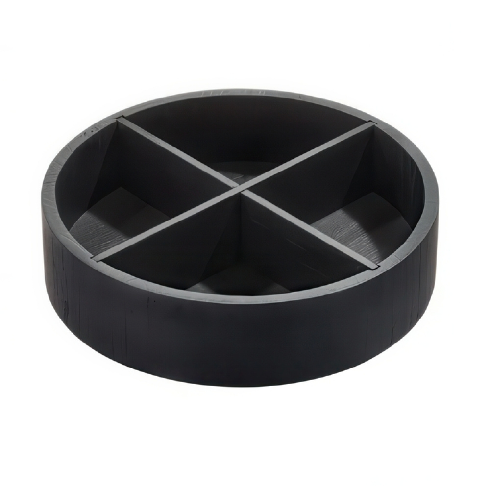 Dreieskive i tre med skillevegger, 30,5 cm, The Home Edit, Svart i gruppen Oppbevaring hos SmartaSaker.se (42740)