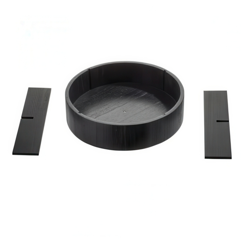 Dreieskive i tre med skillevegger, 30,5 cm, The Home Edit, Svart i gruppen Oppbevaring hos SmartaSaker.se (42740)