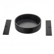 Dreieskive i tre med skillevegger, 30,5 cm, The Home Edit, Svart