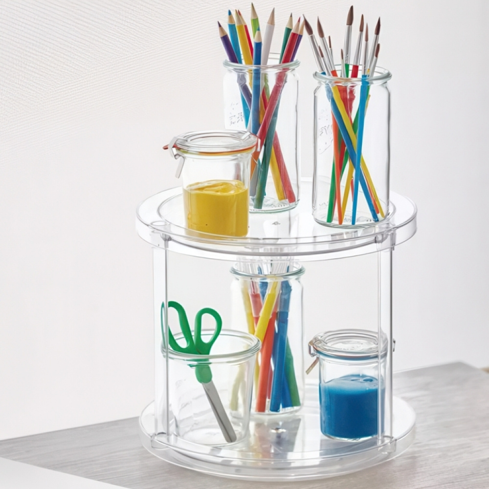 Dreieskuff i 2 etasjer, 23 cm, The Home Edit i gruppen Oppbevaring / Kjøkkenskap / Organisere kjøkkenskap / Krydderhyller hos SmartaSaker.se (42746)