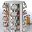 Roterende krydderstativ 16 glass, Metall