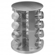 Roterende krydderstativ 16 glass, Metall