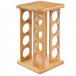 Roterende krydderhylle 16 glass, bambus
