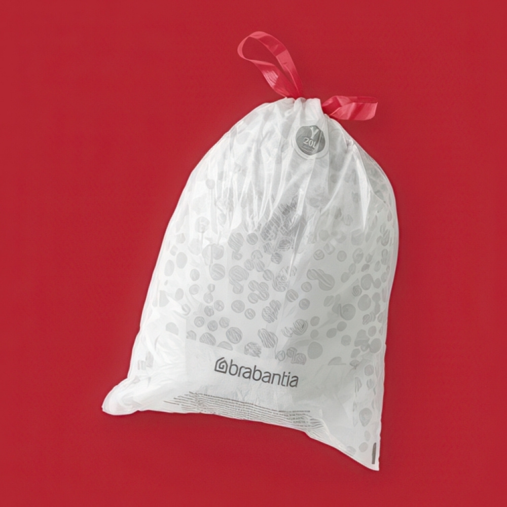 Søppelpose med trekkbånd 10-pakning 20L, Brabantia i gruppen Oppbevaring hos SmartaSaker.se (42766)