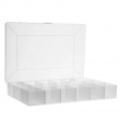 Sorteringsboks med lokk, 7 rom, DIY SMALL BOX, 17 x 11,8 x H 3,3 cm, Klar