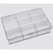 Sorteringsboks med lokk, 7 rom, DIY SMALL BOX, 17 x 11,8 x H 3,3 cm, Klar