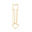 Store binders i form av piler, ARROW, 15 stk, Monograph, 2,8 cm, messing
