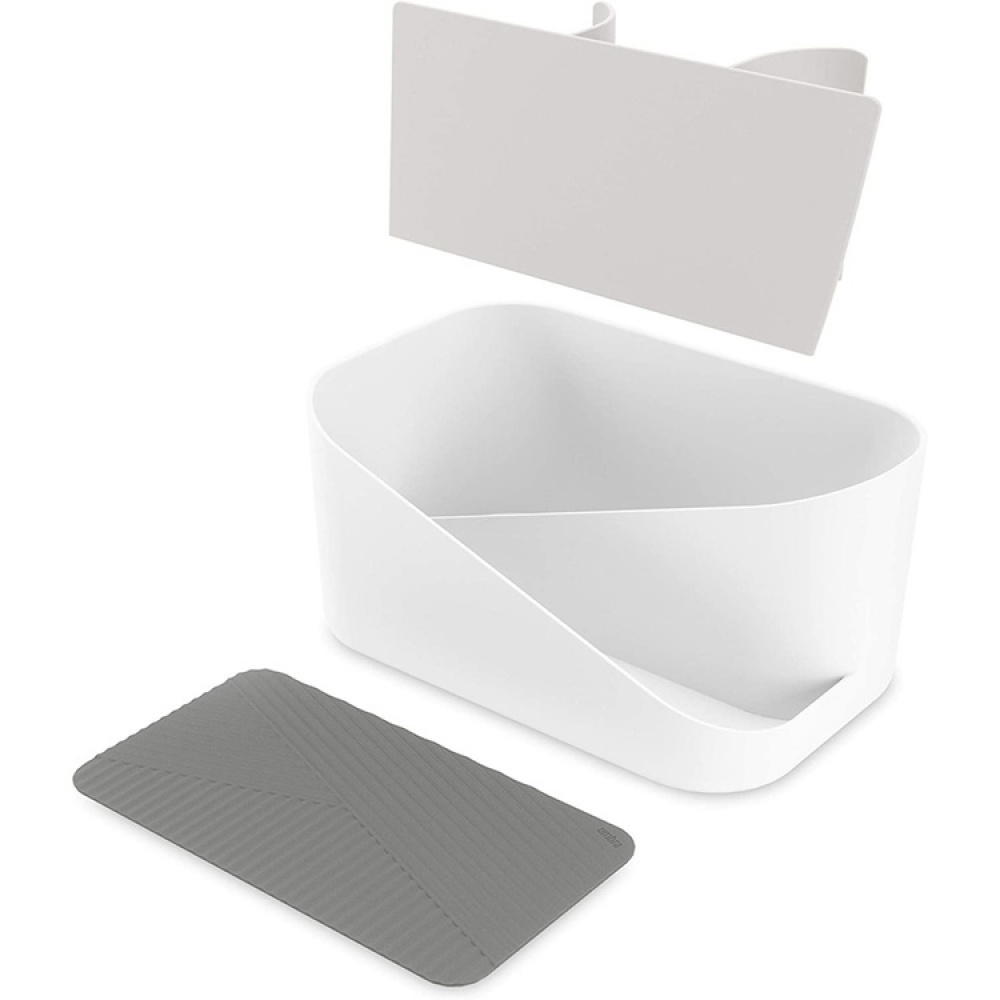 Holder for hårføner m.m., UMBRA GLAM HAIR TOOLS ORGANISER, 26,5 x 17 x H 12,5 cm, Hvit / grå i gruppen Oppbevaring / Baderomsoppbevaring hos SmartaSaker.se (42870)