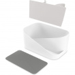 Holder for hårføner m.m., UMBRA GLAM HAIR TOOLS ORGANISER, 26,5 x 17 x H 12,5 cm, Hvit / grå