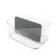 Holder for hårføner m.m., UMBRA GLAM HAIR TOOLS ORGANISER, 26,5 x 17 x H 12,5 cm, Klar / grå