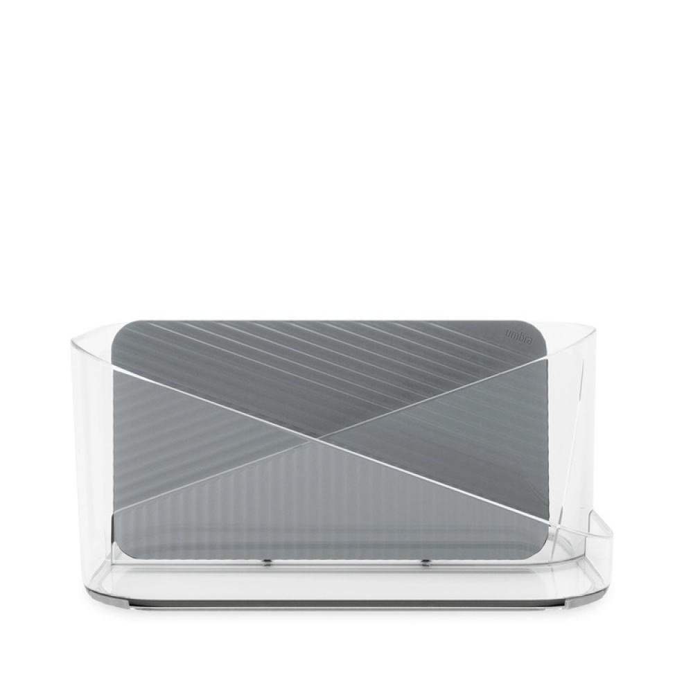 Holder for hårføner m.m., UMBRA GLAM HAIR TOOLS ORGANISER, 26,5 x 17 x H 12,5 cm, Klar / grå i gruppen Oppbevaring / Baderomsoppbevaring hos SmartaSaker.se (42871)