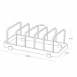 Stativ for tallerkener, TOWER DISH STAND, 22 x 11 x H 7 cm, Yamazaki