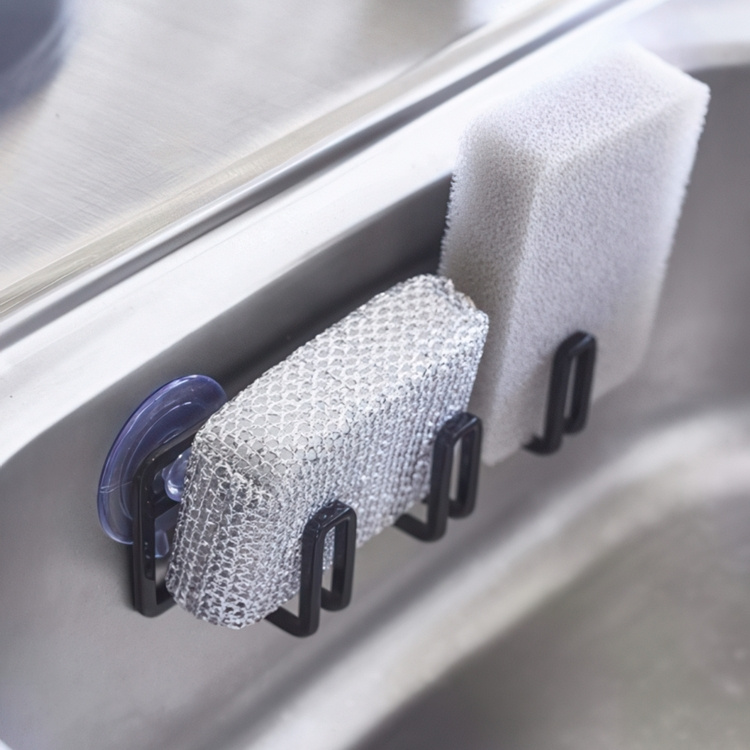 Svampholder, sugekopper, TOWER SPONGE HOLDER, 16 x 4 x H 5,5 cm, Yamazaki i gruppen Oppbevaring / Kjøkkenskap / Oppvaskkummer og oppvaskbenk hos SmartaSaker.se (42910)