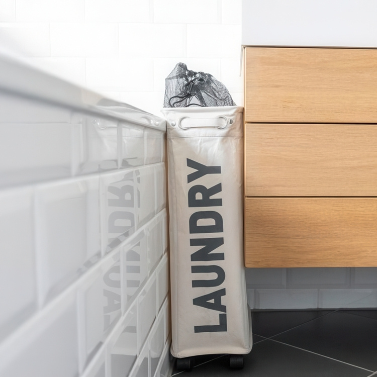 Smal vaskekurv på hjul, Laundry i gruppen Oppbevaring hos SmartaSaker.se (43103)