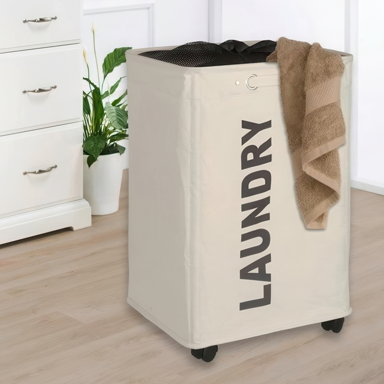 Vaskekurv på hjul, Laundry i gruppen Oppbevaring / Vask og tørk hos SmartaSaker.se (43104)