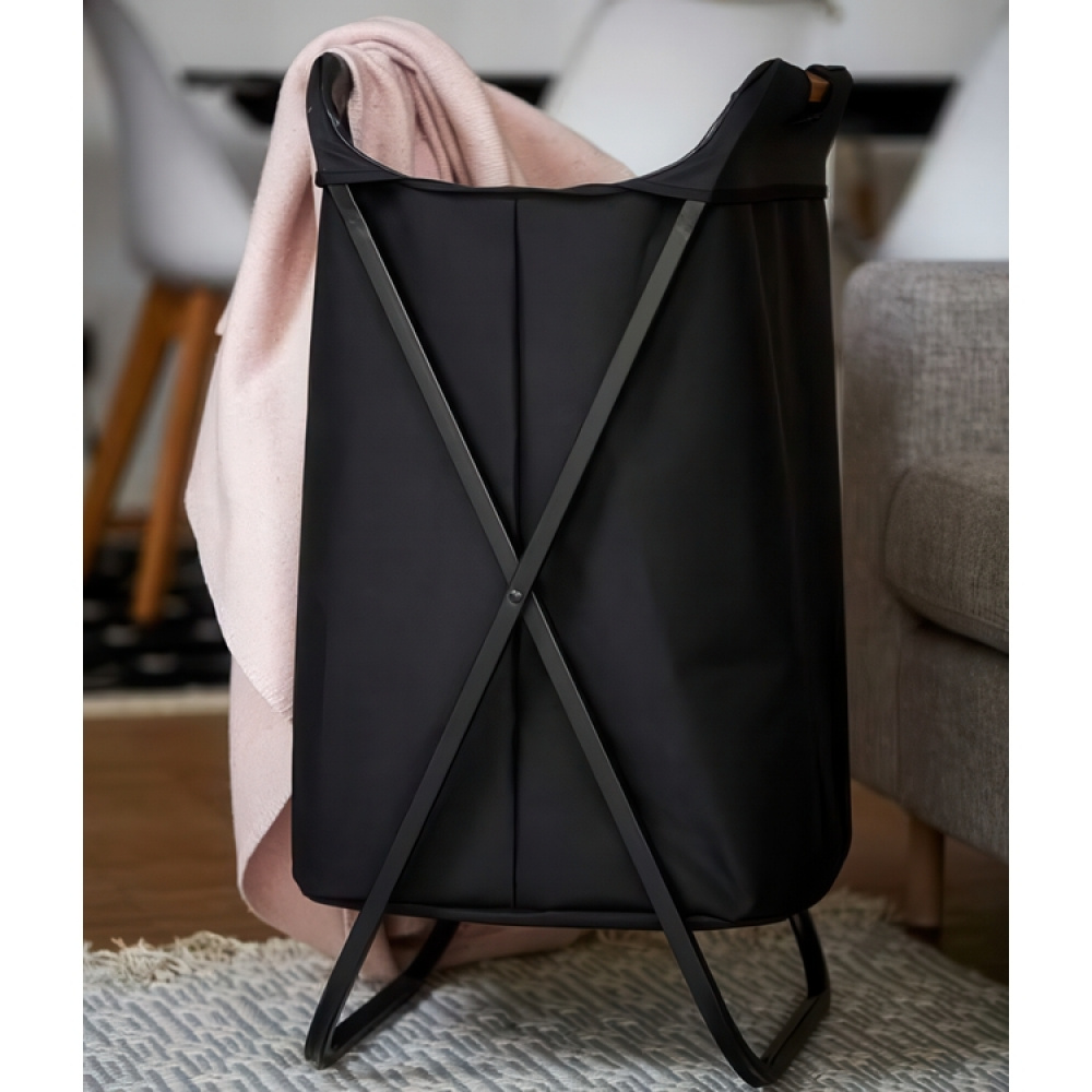 Vaskekurv, metallstativ, LOFT, 41 x 42 x H 80 cm, svart i gruppen Oppbevaring hos SmartaSaker.se (43107)