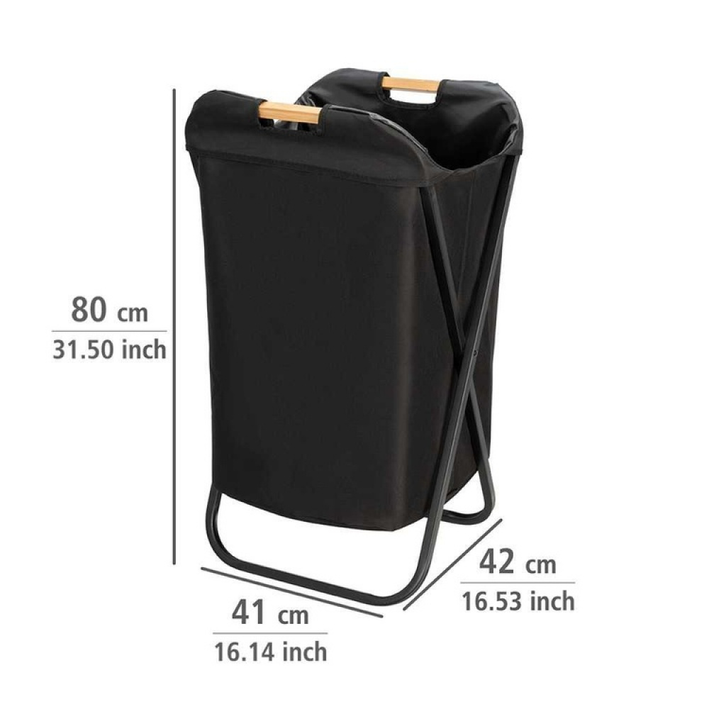 Vaskekurv, metallstativ, LOFT, 41 x 42 x H 80 cm, svart i gruppen Oppbevaring hos SmartaSaker.se (43107)