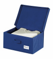 Stoffkasse med lokk, 44x33x19 cm
