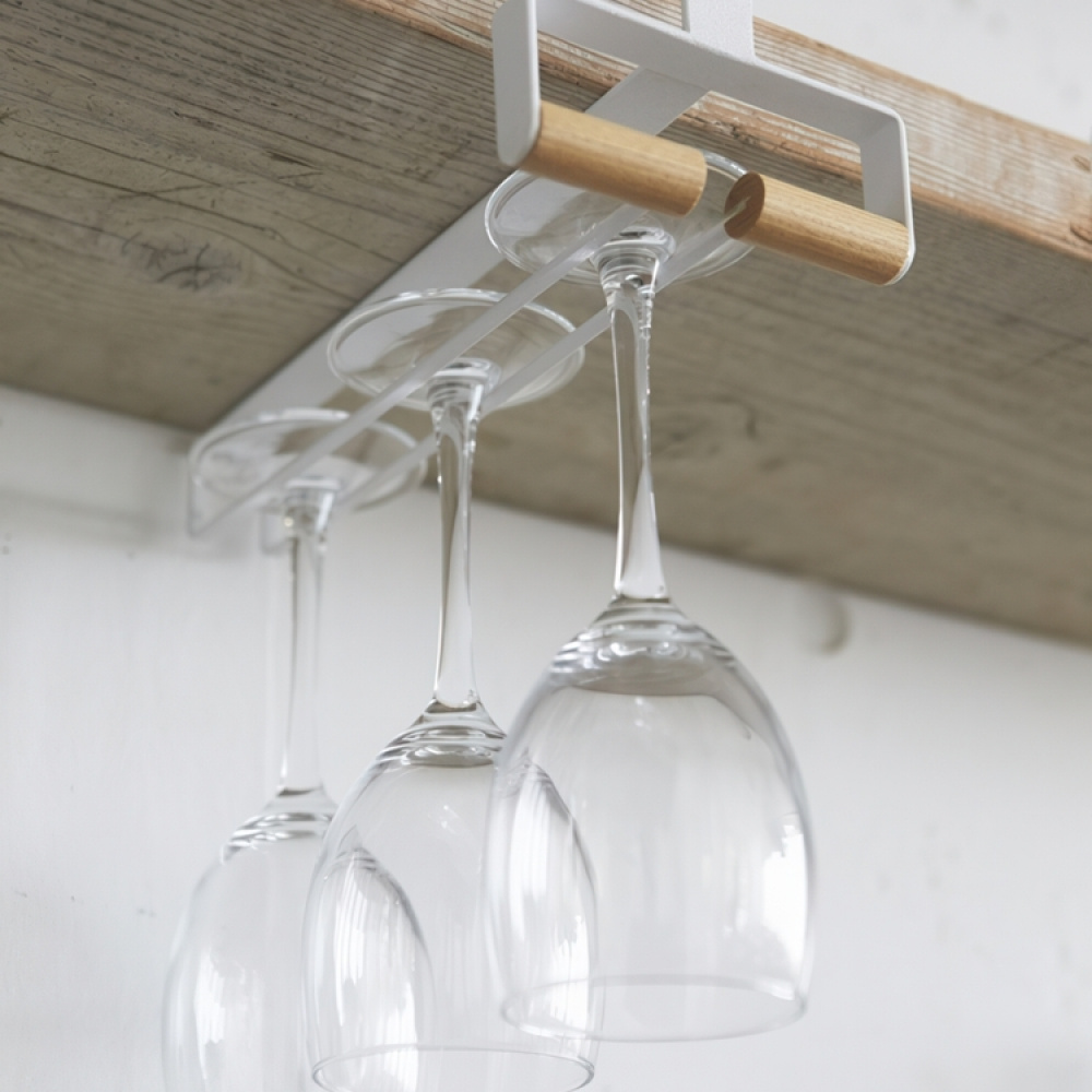 Hengende oppbevaring for vinglass, Yamazaki i gruppen Oppbevaring / Kjøkkenskap / Organisere kjøkkenskap / Under hyllen-lagring hos SmartaSaker.se (43153)