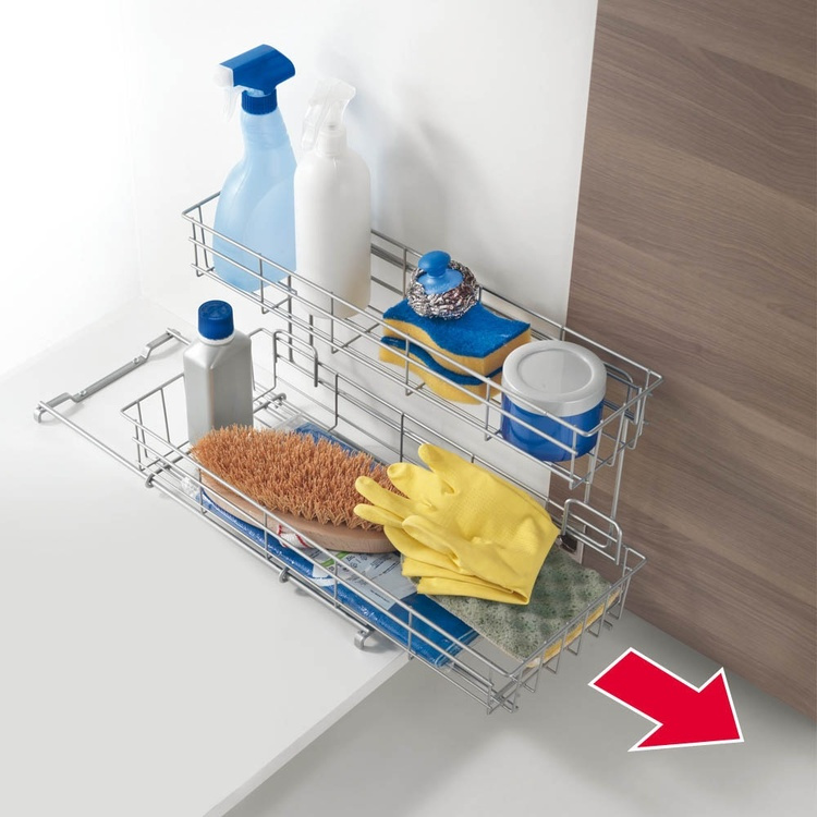 Uttrekkbar oppbevaringshylle for skap, 51x40 cm i gruppen Oppbevaring hos SmartaSaker.se (43164)