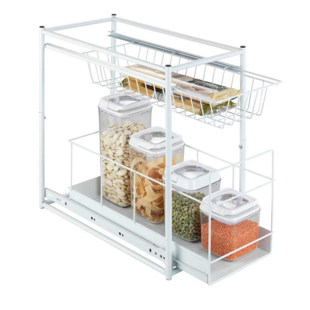 Uttrekkbare oppbevaringskurver for skap, 45x23 cm, Wenko i gruppen Oppbevaring hos SmartaSaker.se (43173)