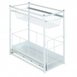 Uttrekkbare oppbevaringskurver for skap, 45x23 cm, Wenko