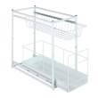 Uttrekkbare oppbevaringskurver for skap, 45x23 cm, Wenko