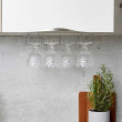 Stor hengende vinglassholder