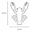 Veggkrok i resirkulert metall, Hummer