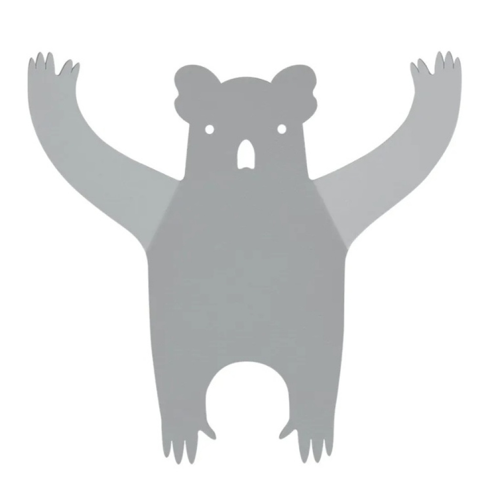 Veggkrok i resirkulert metall, Koala i gruppen Oppbevaring / Barnromsoppbevaring hos SmartaSaker.se (43233)