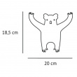 Veggkrok i resirkulert metall, Koala