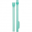 Gjenbrukbare, lettvaskede sugerør, SISTEMA HYDRATE REUSABLE, 6 sugerør, Turkis