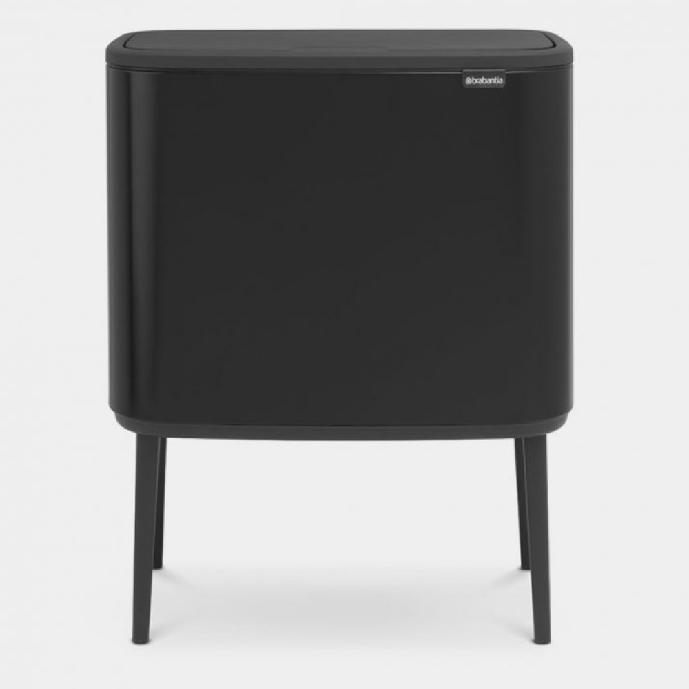 Kildesorteringsstasjon på ben med 2 rom, Brabantia, Svart i gruppen Oppbevaring hos SmartaSaker.se (43255)