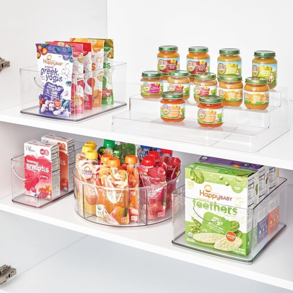 Åpen boks, stablebar, smal, RPET Cabinet Bin, 25,4 x 10,8 x H 12,7 cm, transparent i gruppen Oppbevaring / Kjøkkenskap hos SmartaSaker.se (43266)