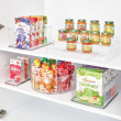 Åpen boks, stablebar, smal, RPET Cabinet Bin, 25,4 x 10,8 x H 12,7 cm, transparent