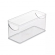 Åpen boks, stablebar, smal, RPET Cabinet Bin, 25,4 x 10,8 x H 12,7 cm, transparent